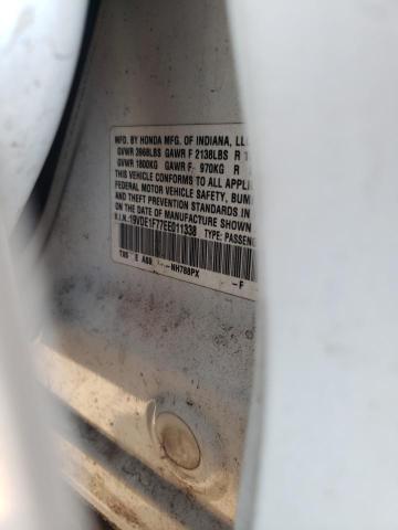 19VDE1F77EE011338 - 2014 ACURA ILX 20 TECH WHITE photo 13