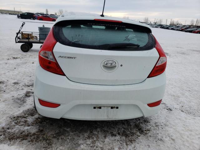 KMHCT5AE5DU087139 - 2013 HYUNDAI ACCENT GLS WHITE photo 6