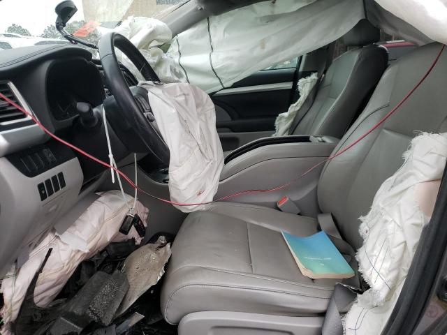 5TDKKRFH3FS089492 - 2015 TOYOTA HIGHLANDER XLE GRAY photo 7