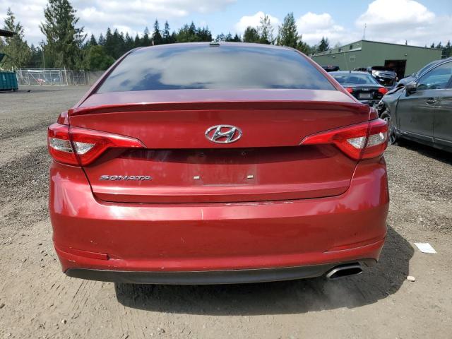 5NPE24AF6GH274133 - 2016 HYUNDAI SONATA SE RED photo 6