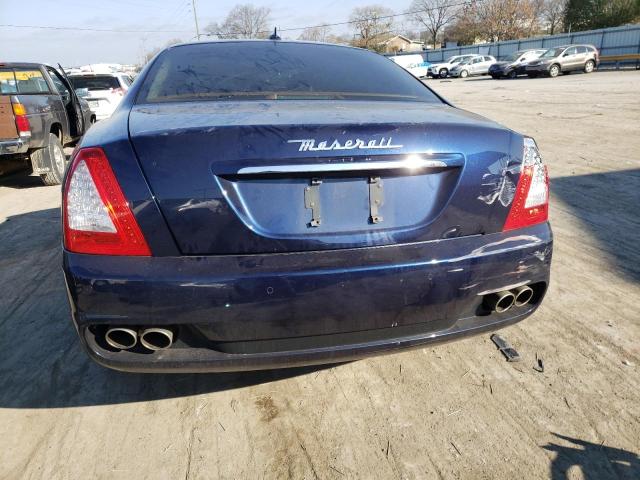 ZAM39NKA6D0066799 - 2013 MASERATI QUATTROPOR S BLUE photo 6