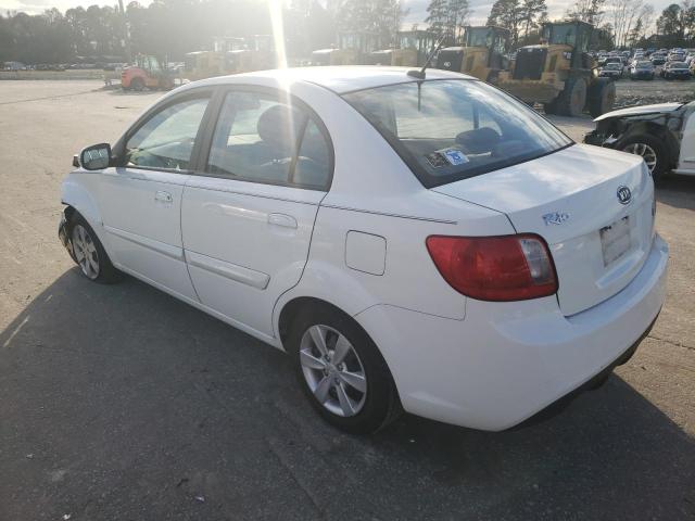 KNADH4A30A6665633 - 2010 KIA RIO LX WHITE photo 2