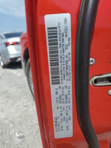 1C6RR7TT8KS679185 - 2019 RAM 1500 CLASS SLT 红色 照片 12