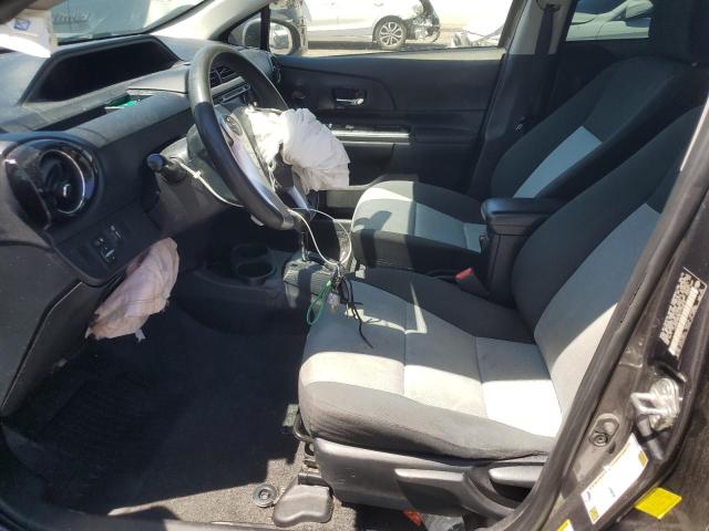 JTDKDTB38G1123815 - 2016 TOYOTA PRIUS C GRAY photo 7