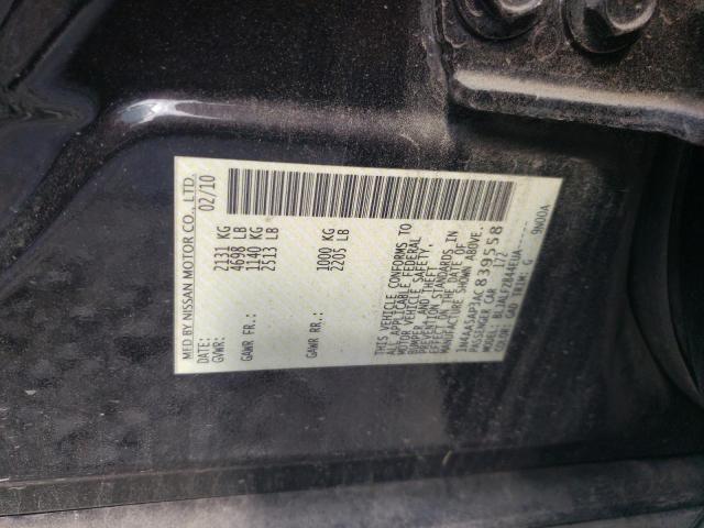 1N4AA5AP3AC839558 - 2010 NISSAN MAXIMA S PURPLE photo 12