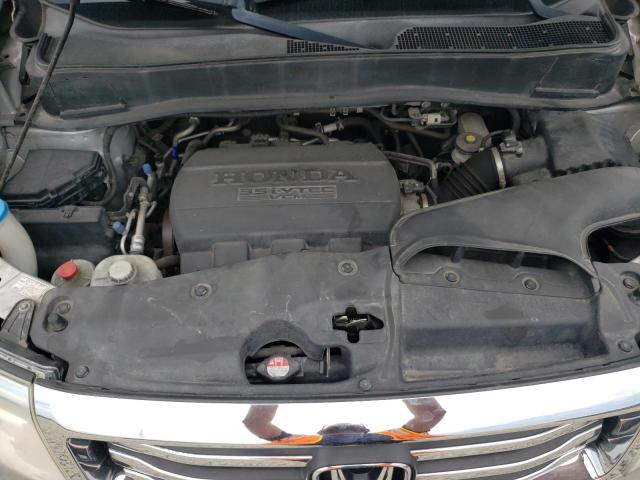 5FNYF4H53CB076388 - 2012 HONDA PILOT EXL ნაცრისფერი ფოტო 11