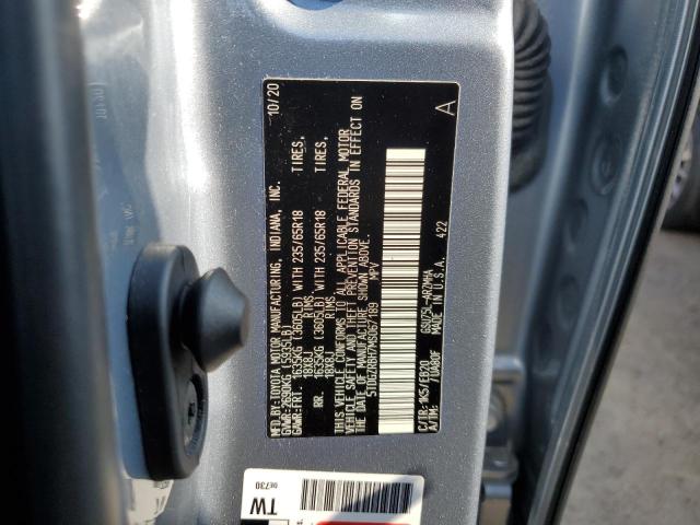 5TDGZRBH7MS067189 - 2021 TOYOTA HIGHLANDER XLE TEAL photo 13