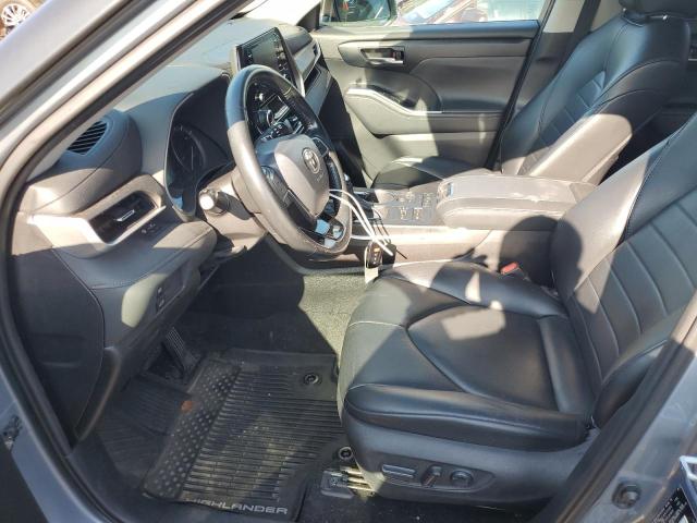 5TDGZRBH7MS067189 - 2021 TOYOTA HIGHLANDER XLE TEAL photo 7