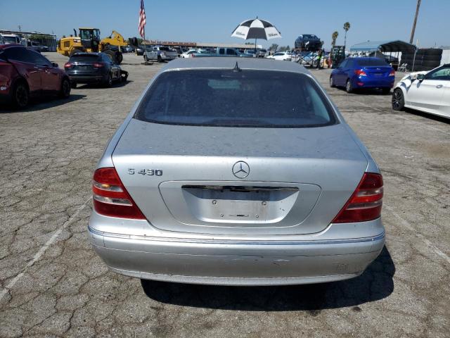 WDBNG70J22A232596 - 2002 MERCEDES-BENZ S 430 SILVER photo 6