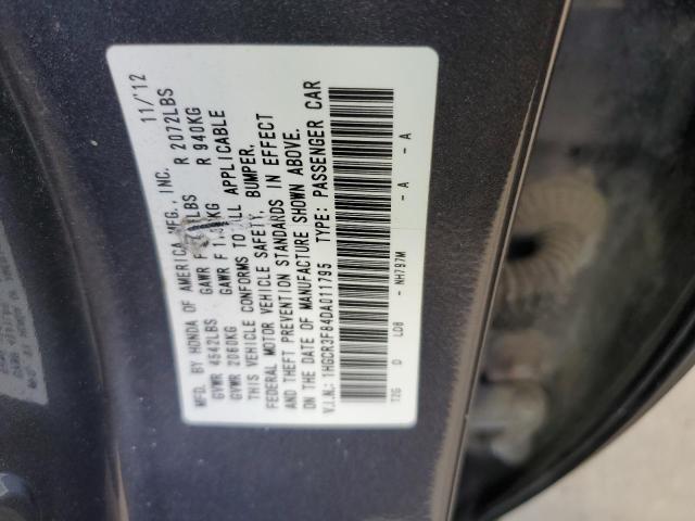 1HGCR3F84DA011795 - 2013 HONDA ACCORD EXL GRAY photo 13