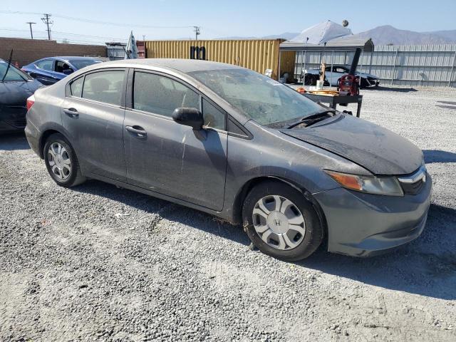 JHMFB4F21CS005266 - 2012 HONDA CIVIC HYBRID GRAY photo 4