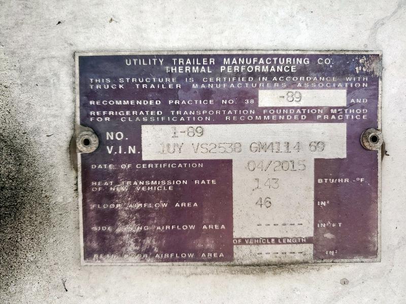 1UYVS2538GM411469 - 2016 UTILITY TRAILER Blanc photo 9