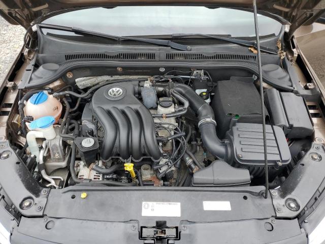 3VW2K7AJ0EM251105 - 2014 VOLKSWAGEN JETTA BASE BROWN photo 11