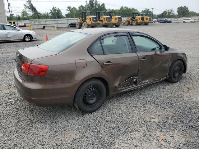 3VW2K7AJ0EM251105 - 2014 VOLKSWAGEN JETTA BASE BROWN photo 3