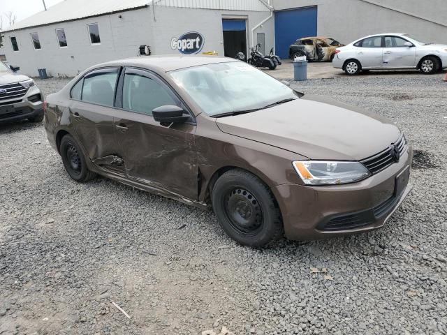 3VW2K7AJ0EM251105 - 2014 VOLKSWAGEN JETTA BASE BROWN photo 4