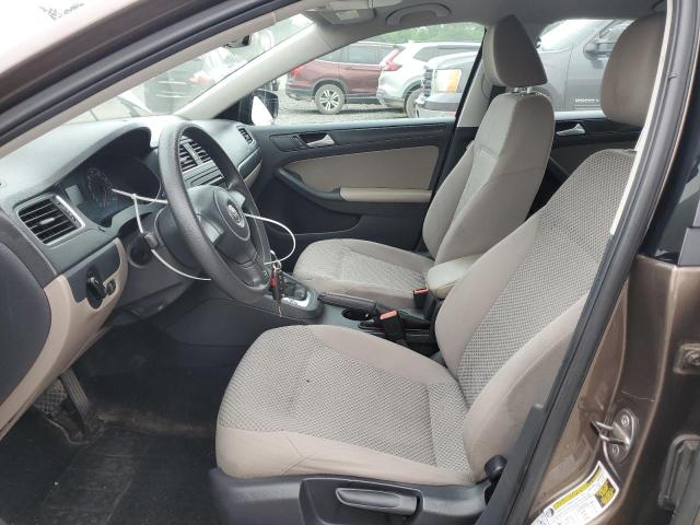 3VW2K7AJ0EM251105 - 2014 VOLKSWAGEN JETTA BASE BROWN photo 7