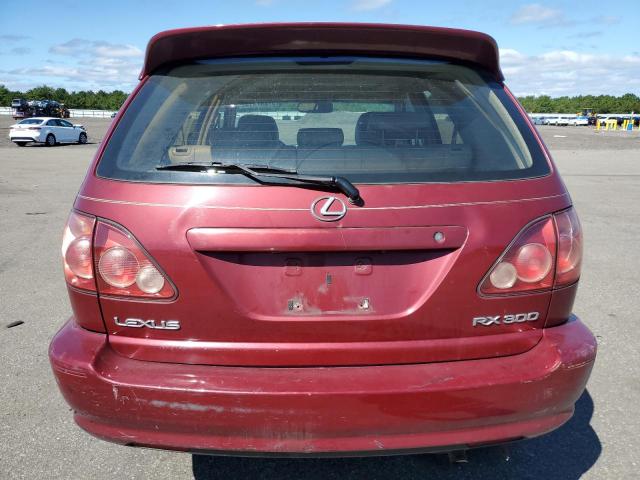 JT6HF10U8Y0098093 - 2000 LEXUS RX 300 RED photo 6