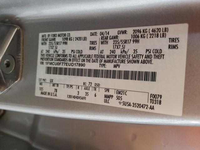 1FMCU0F77EUD17890 - 2014 FORD ESCAPE S SILVER photo 26