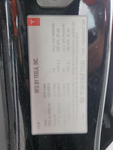 5YJ3E1EB9JF178443 - 2018 TESLA MODEL 3 Negro foto 12