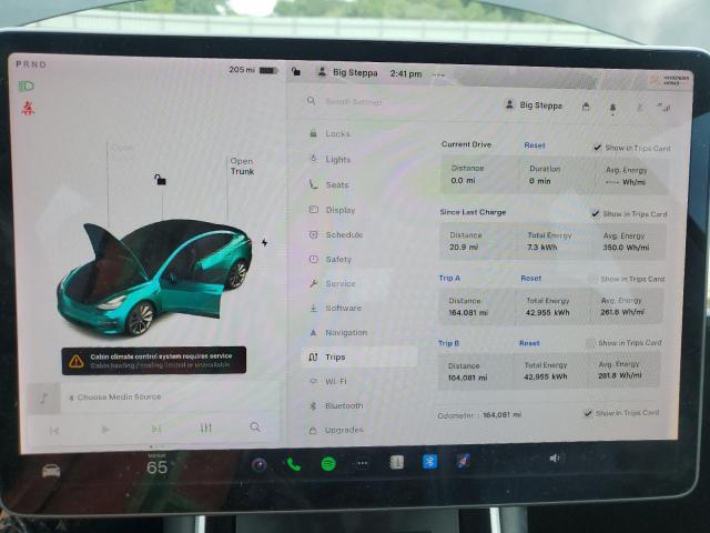 5YJ3E1EB9JF178443 - 2018 TESLA MODEL 3 Negro foto 9