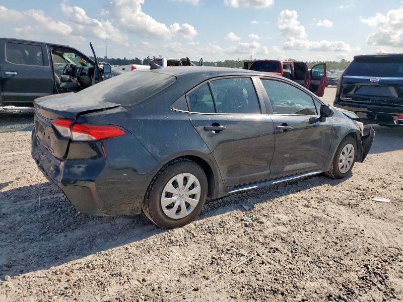 5YFDPMAE1NP375052 - 2022 TOYOTA COROLLA L BLACK photo 3