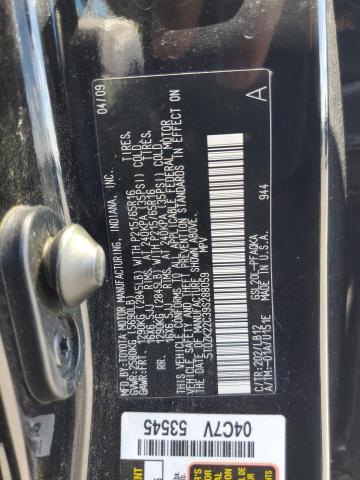 5TDZK22C39S288059 - 2009 TOYOTA SIENNA XLE 黑色 照片 13