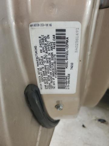 4T1BG22KXVU801075 - 1997 TOYOTA CAMRY CE თაფლისფერი ფოტო 12