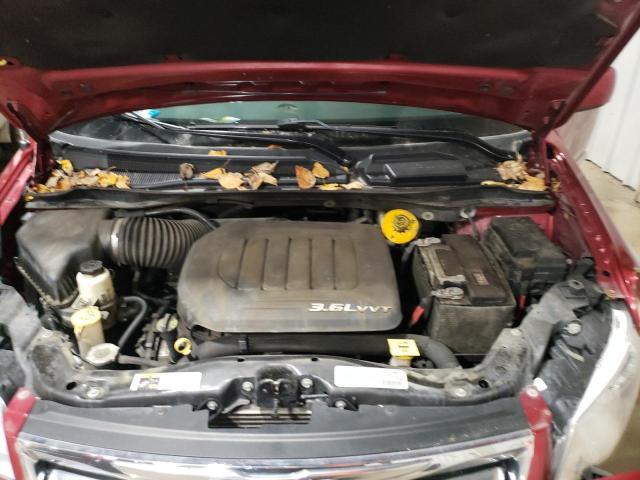 2C4RC1BG4FR707311 - 2015 CHRYSLER TOWN & COU TOURING ბურგუნდია ფოტო 12