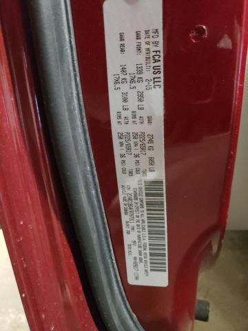 2C4RC1BG4FR707311 - 2015 CHRYSLER TOWN & COU TOURING ბურგუნდია ფოტო 13