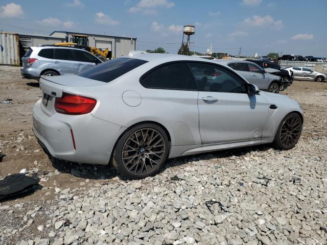 WBS2U7C57K7D14697 - 2019 BMW M2 COMPETITION Сріблястий фото 3