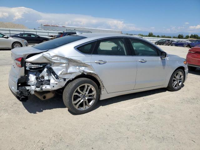 3FA6P0CD3KR238163 - 2019 FORD FUSION SEL SILVER photo 3