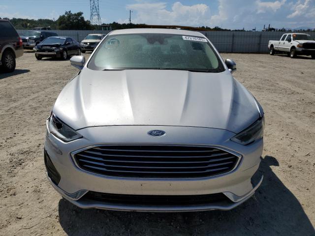 3FA6P0CD3KR238163 - 2019 FORD FUSION SEL SILVER photo 5