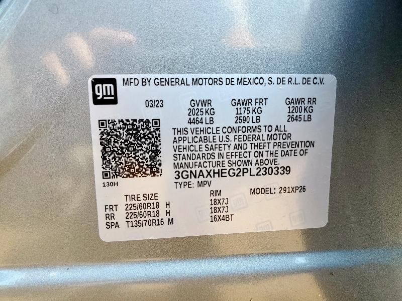 3GNAXHEG2PL230339 - 2023 CHEVROLET EQUINOX LS Boz foto 13