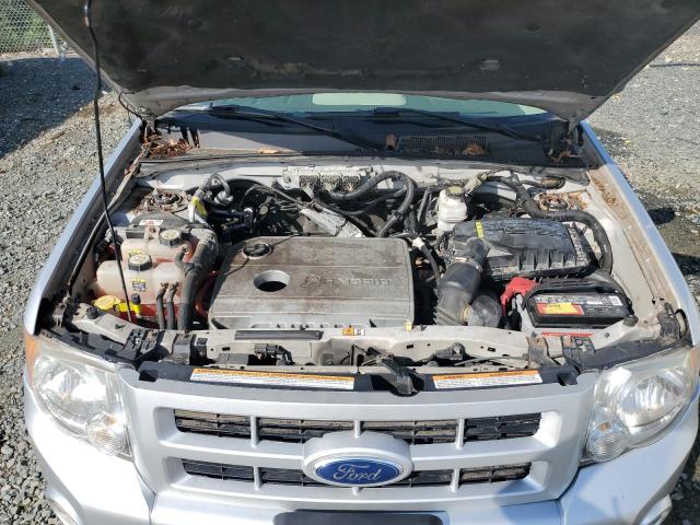 1FMCU4K36BKC65802 - 2011 FORD ESCAPE HYBRID SILVER photo 12