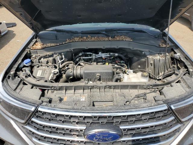 1FMSK8DH0NGC16703 - 2022 FORD EXPLORER XLT GRAY photo 11