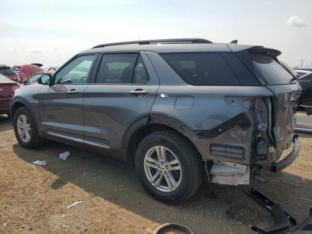 1FMSK8DH0NGC16703 - 2022 FORD EXPLORER XLT GRAY photo 2