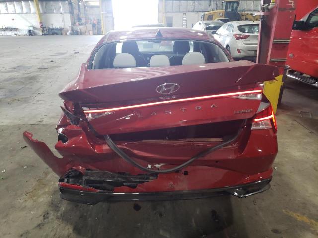 KMHLP4AG7PU482315 - 2023 HYUNDAI ELANTRA LIMITED RED photo 6