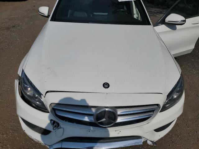 55SWF4KB8FU053553 - 2015 MERCEDES-BENZ C 300 4MATIC WHITE photo 11