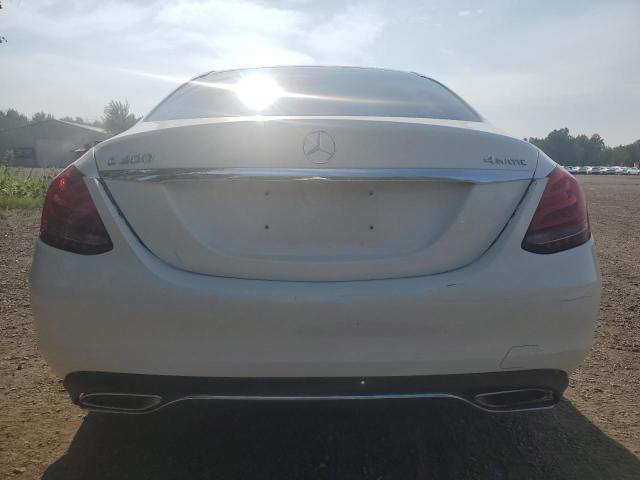 55SWF4KB8FU053553 - 2015 MERCEDES-BENZ C 300 4MATIC WHITE photo 6