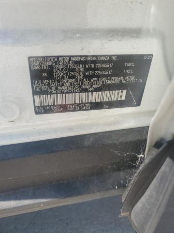 2T3W1RFV8PC242427 - 2023 TOYOTA RAV4 XLE WHITE photo 12