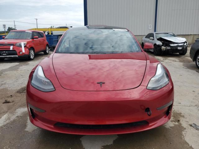 5YJ3E1EA1MF017256 - 2021 TESLA MODEL 3 BURGUNDY photo 5