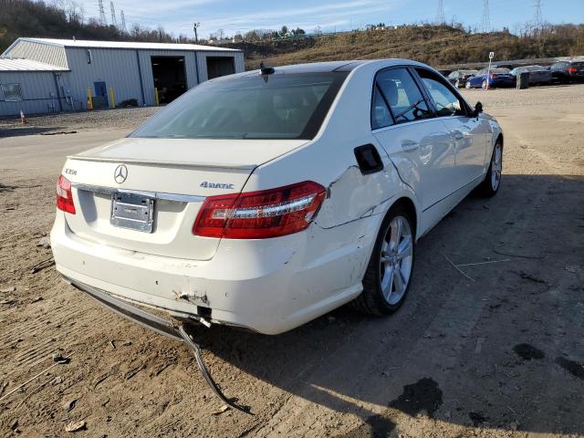 WDDHF8JB9CA520198 - 2012 MERCEDES-BENZ E 350 4MATIC WHITE photo 4