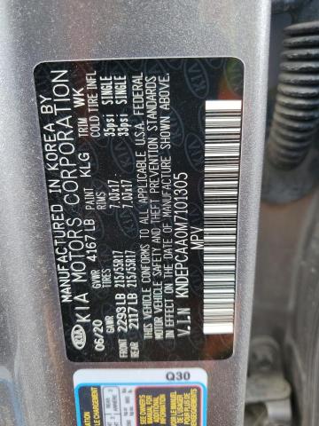 KNDEPCAA0M7101305 - 2021 KIA SELTOS LX SILVER photo 13