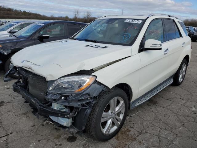 4JGDA5HB4DA243386 - 2013 MERCEDES-BENZ ML 350 4MATIC WHITE photo 2