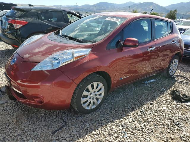 1N4AZ0CP6DC420939 - 2013 NISSAN LEAF S BURGUNDY photo 1