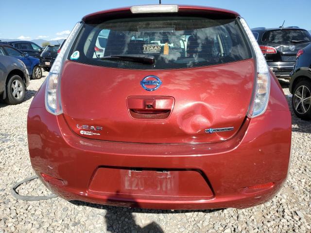 1N4AZ0CP6DC420939 - 2013 NISSAN LEAF S BURGUNDY photo 6