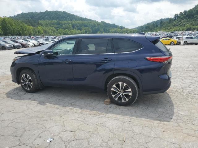 5TDGZRBH1NS589723 - 2022 TOYOTA HIGHLANDER XLE Mavi foto 2
