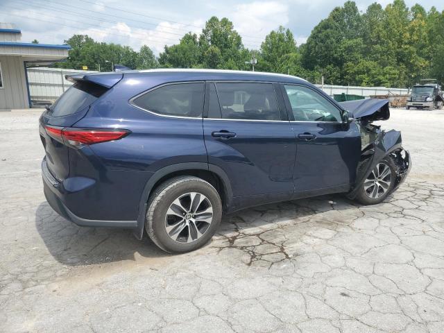 5TDGZRBH1NS589723 - 2022 TOYOTA HIGHLANDER XLE Mavi foto 3