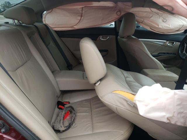 2HGFB2F94DH508657 - 2013 HONDA CIVIC EXL ბურგუნდია ფოტო 10