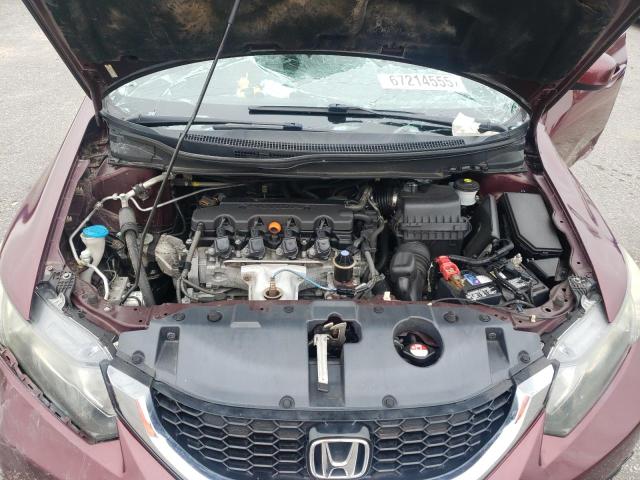 2HGFB2F94DH508657 - 2013 HONDA CIVIC EXL ბურგუნდია ფოტო 11